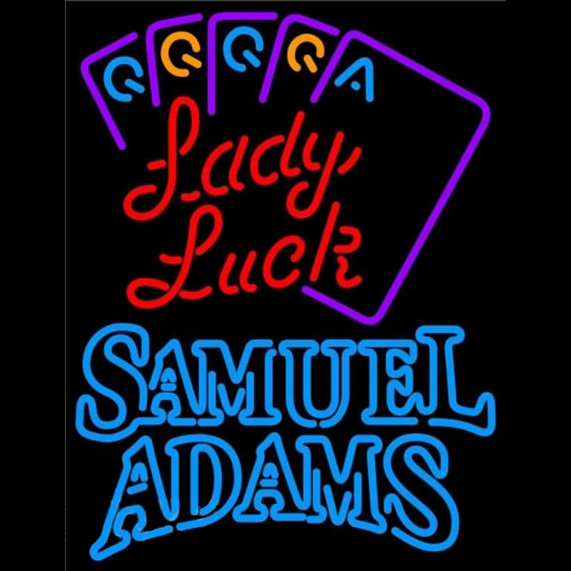 Samuel Adams Lady Luck Series Beer Sign Neonkyltti