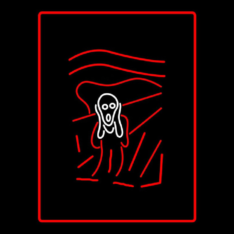 Scary Man Logo Neonkyltti