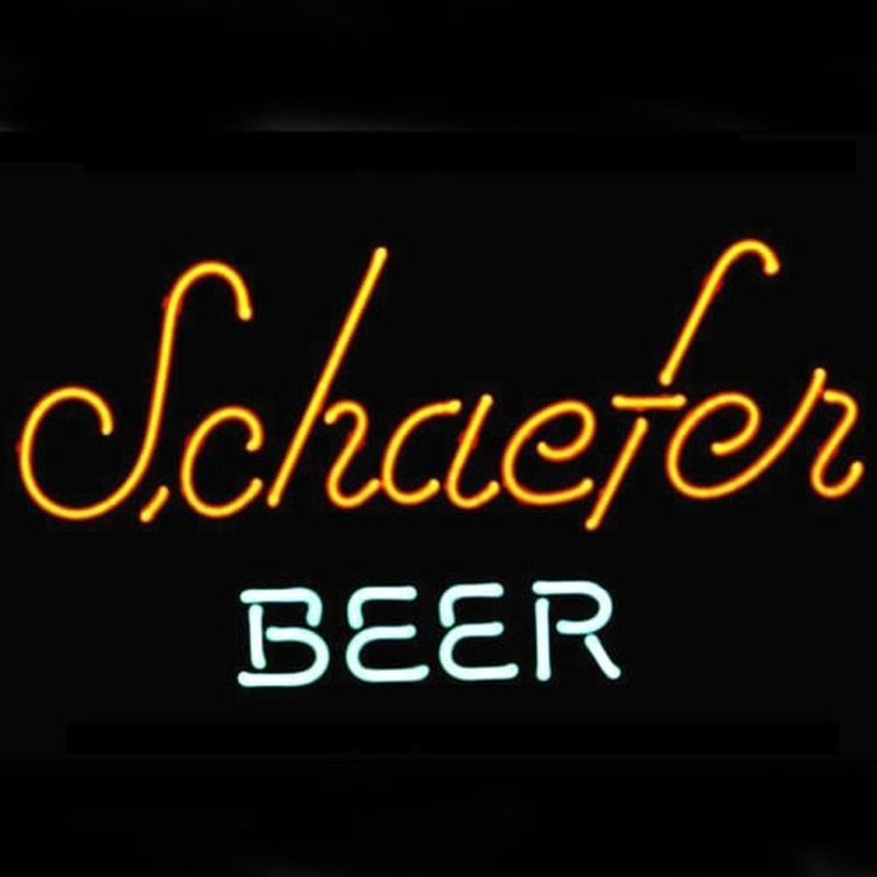 Schaefer Olut Logo Pubi Näyttö Kauppa Baari Neonkyltti Lahja Pikavene