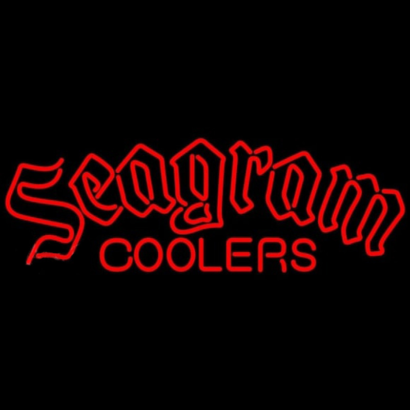 Seagram Logo Wine Coolers Beer Sign Neonkyltti