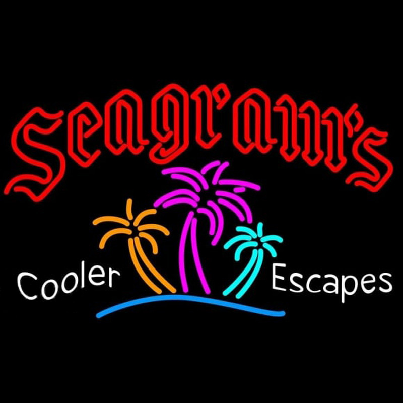 Seagrams Wild Berry Margarita Strawberry Daiquiri Wine Coolers Beer Sign Neonkyltti