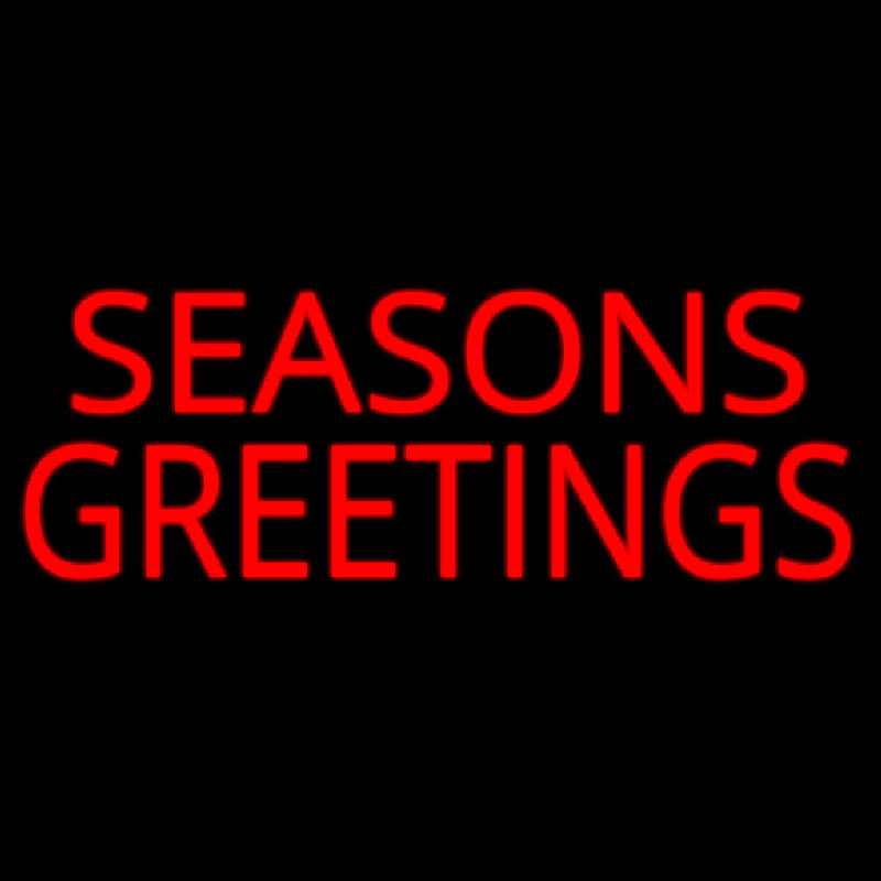 Seasons Greetings Block Neonkyltti