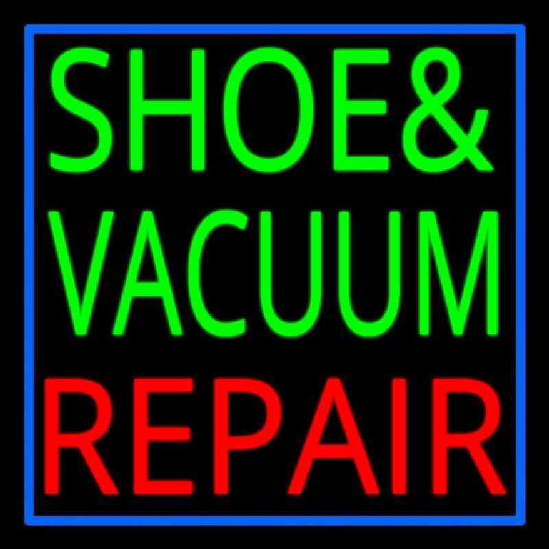 Shoe And Vacuum Repair With Border Neonkyltti