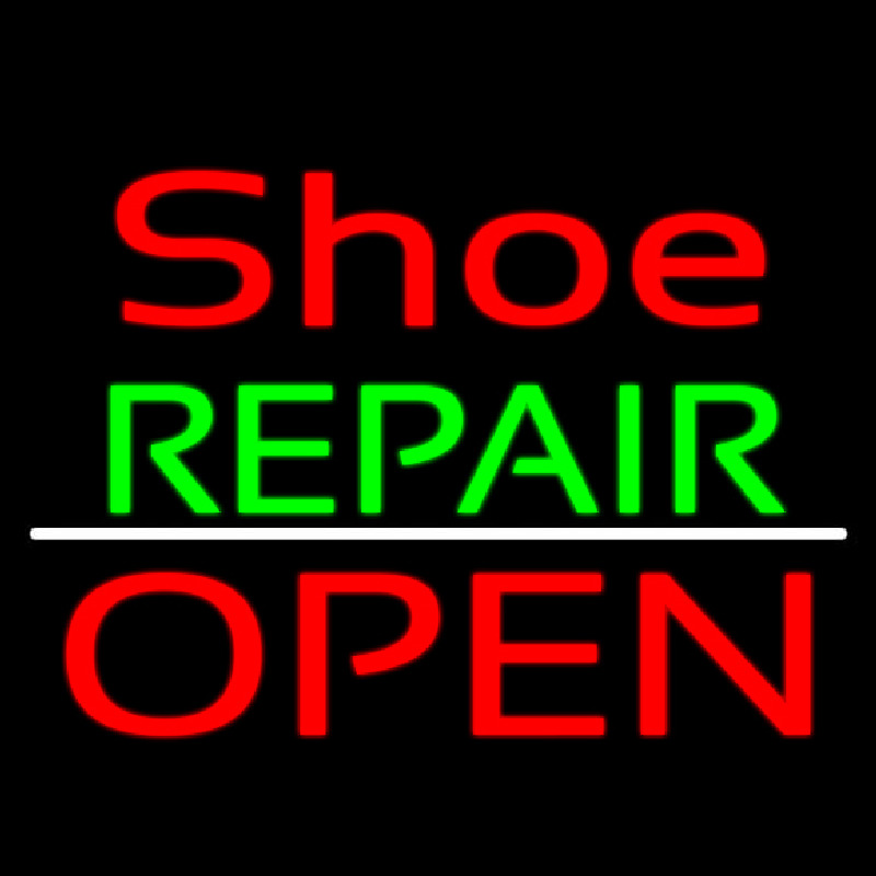 Shoe Repair Open Neonkyltti