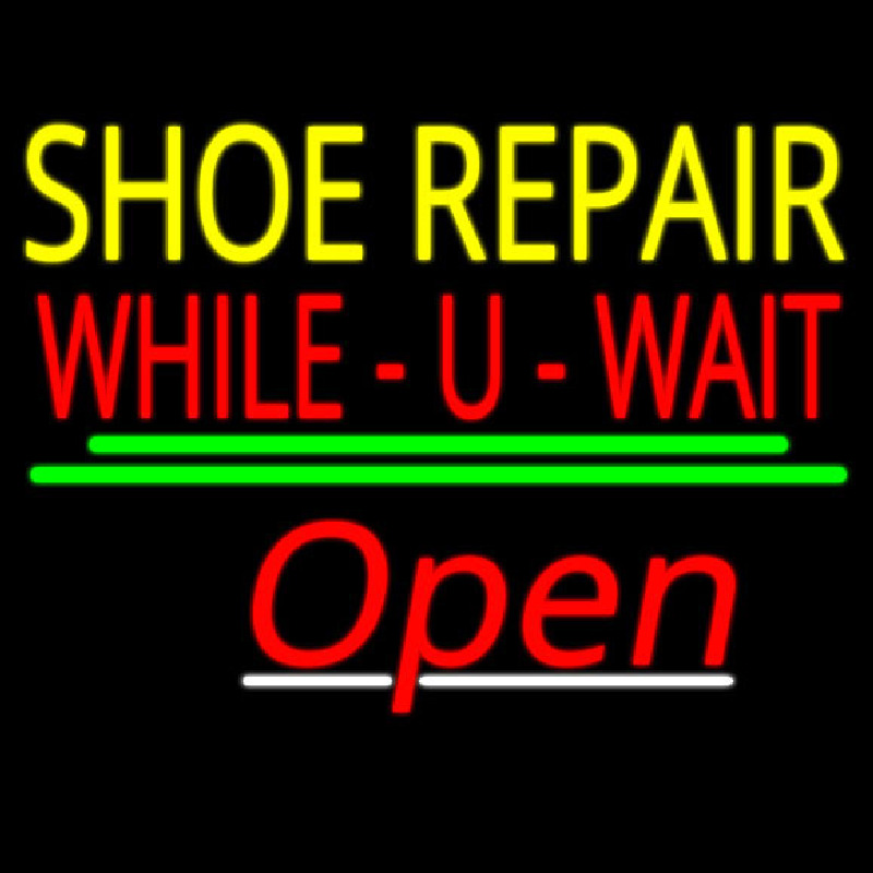 Shoe Repair While You Wait Open Neonkyltti