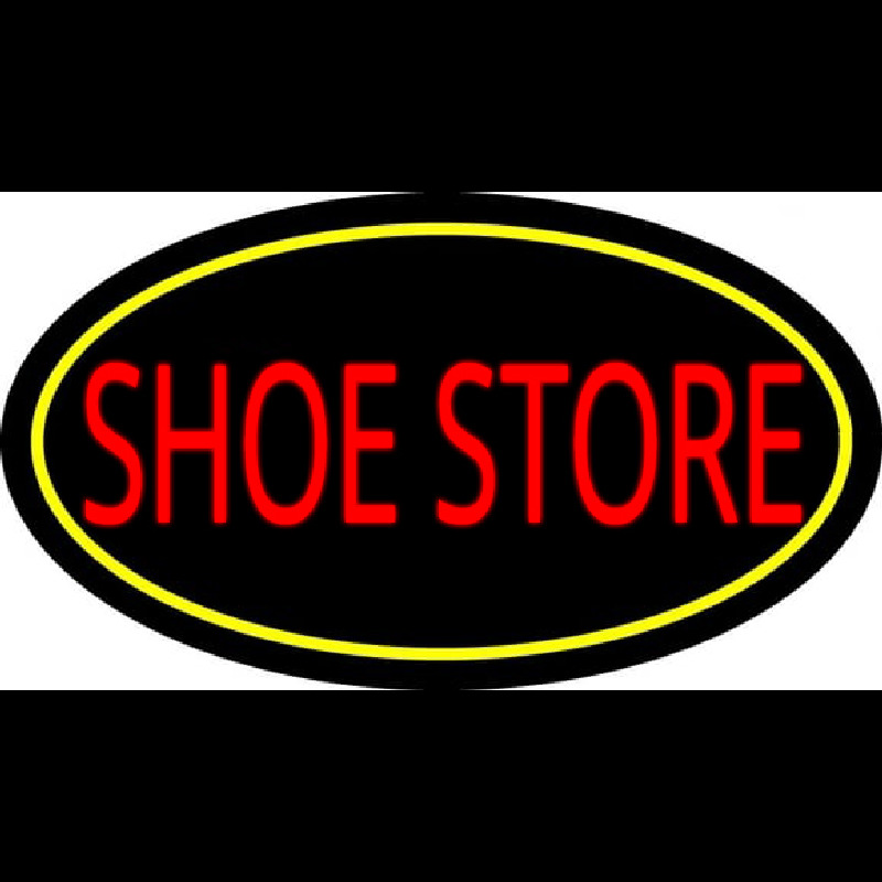Shoe Store With Oval Neonkyltti