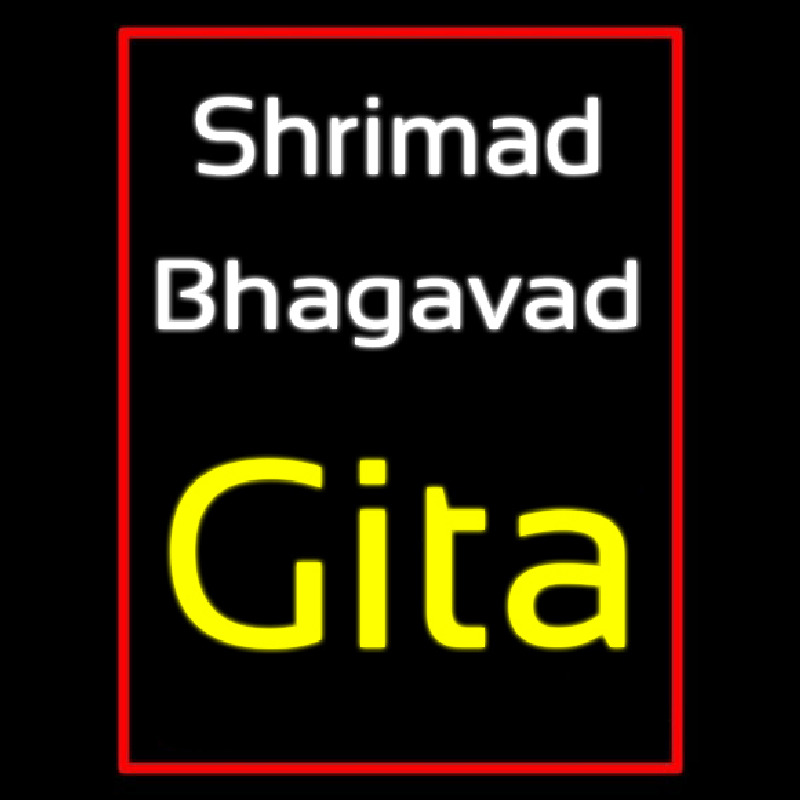 Shrimad Bhagavad Gita With Border Neonkyltti
