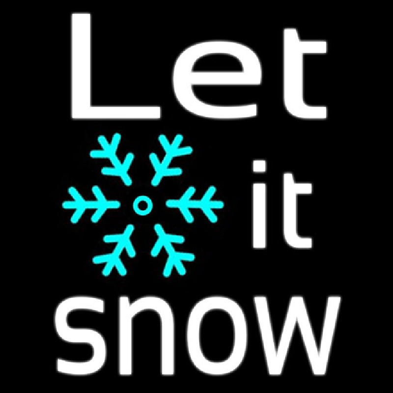 Sign Let It Snow Neonkyltti