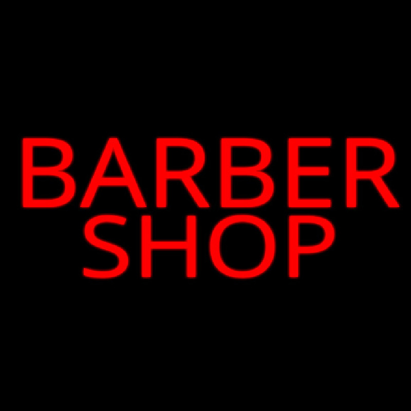 Simple Red Barber Shop Neonkyltti