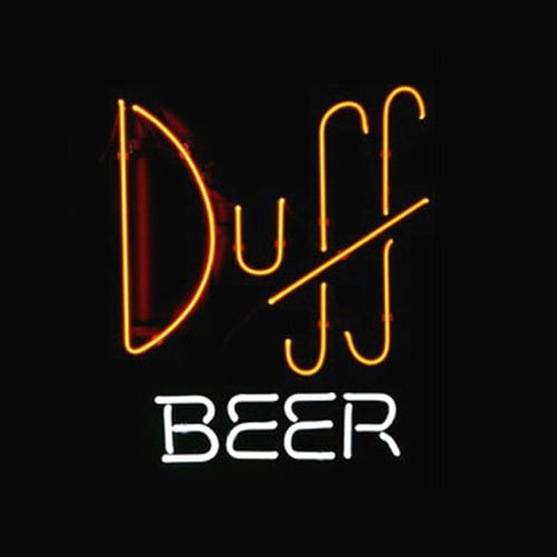 Simpsons Duff Olut Kauppa Baari Neonkyltti