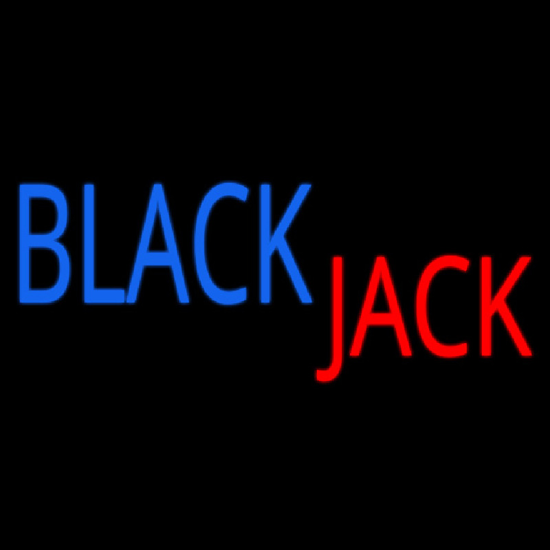 Singal Line Blackjack Neonkyltti