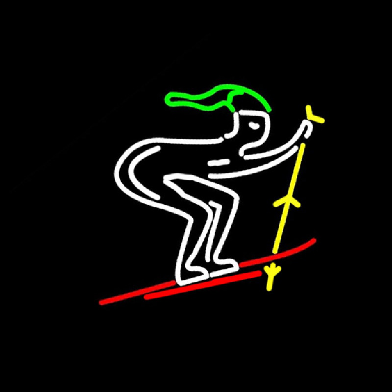 Skier Neonkyltti