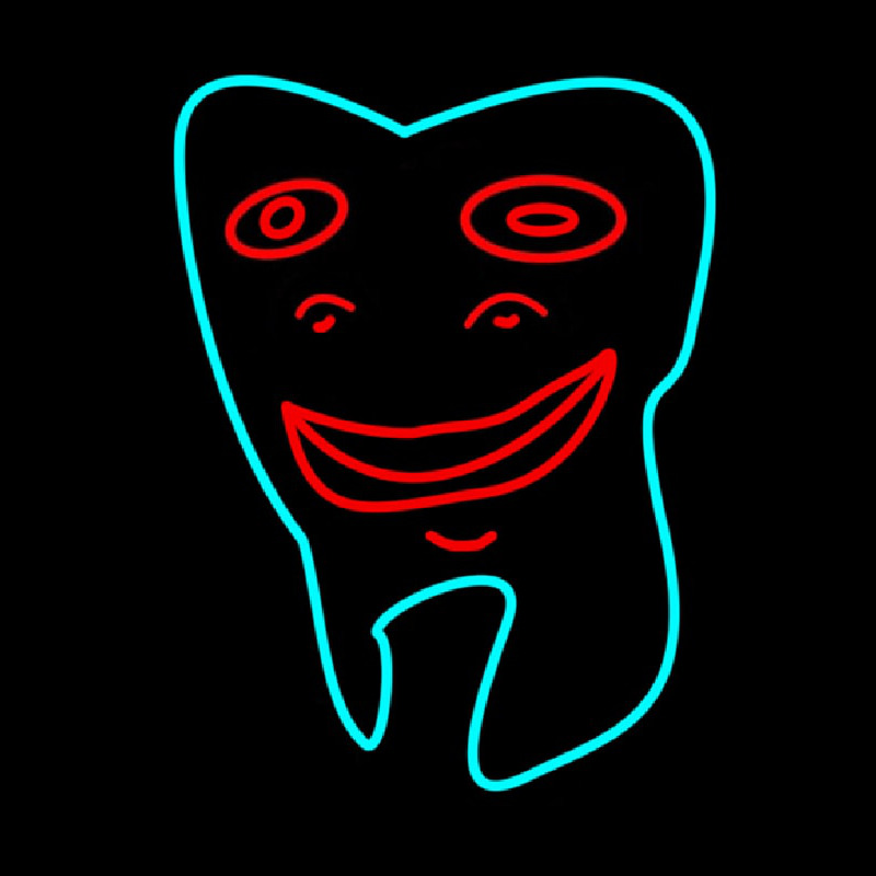 Smiley Teeth Logo Neonkyltti