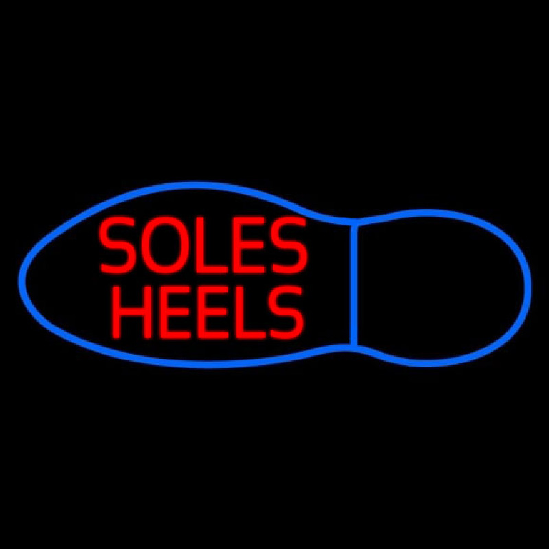 Soles Heels Neonkyltti