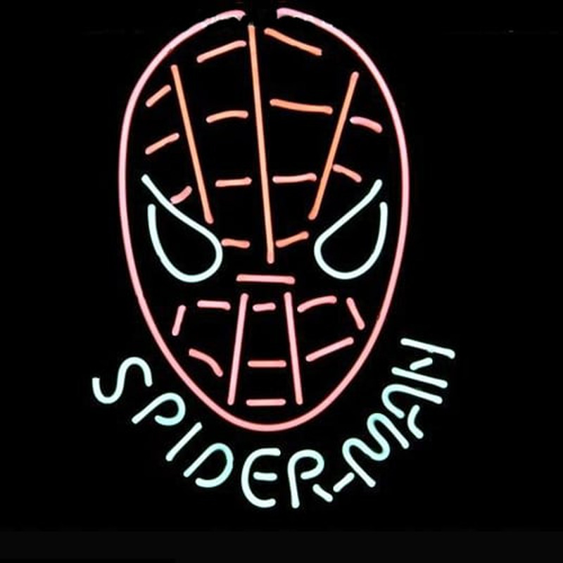 Spiderman Super Man Logo Pubi Näyttö Kauppa Olut Baari Neonkyltti Lahja