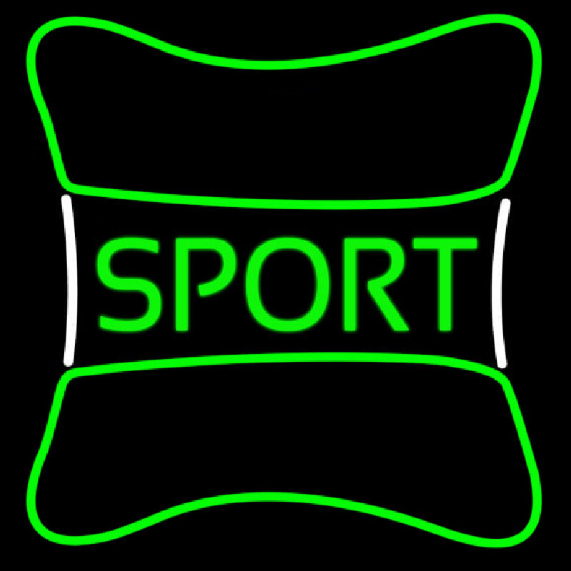 Sport With Border Neonkyltti