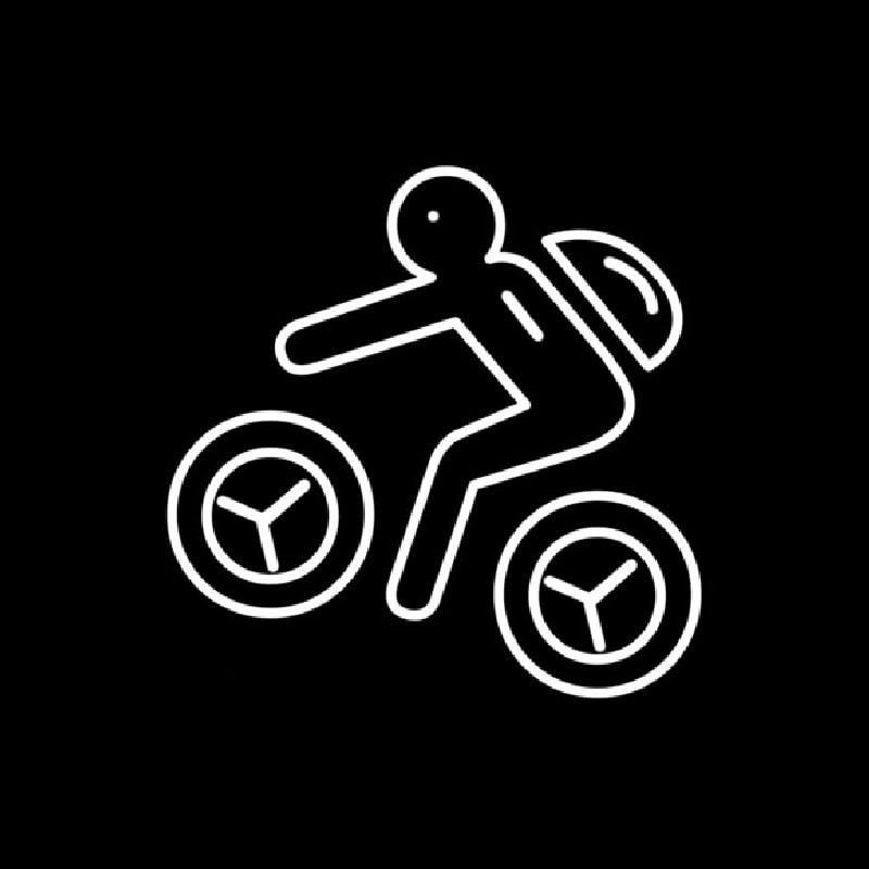 Sports Mountain Biking Icon Neonkyltti