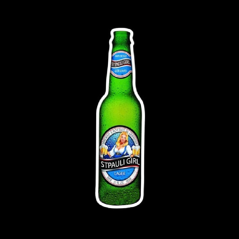 St Pauli Girl Bottle Beer Sign Neonkyltti