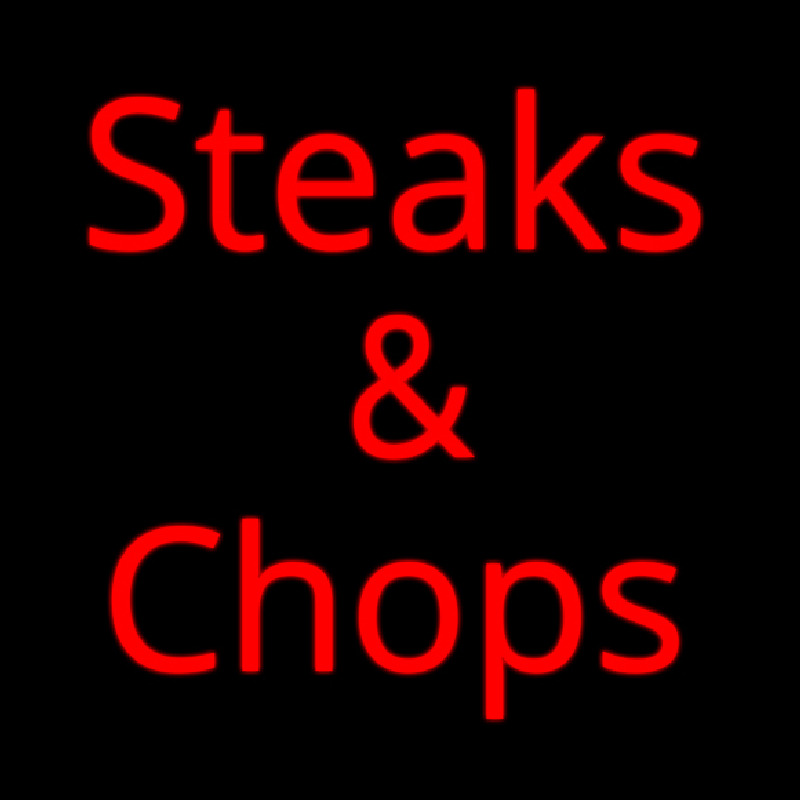 Steaks And Chops Neonkyltti