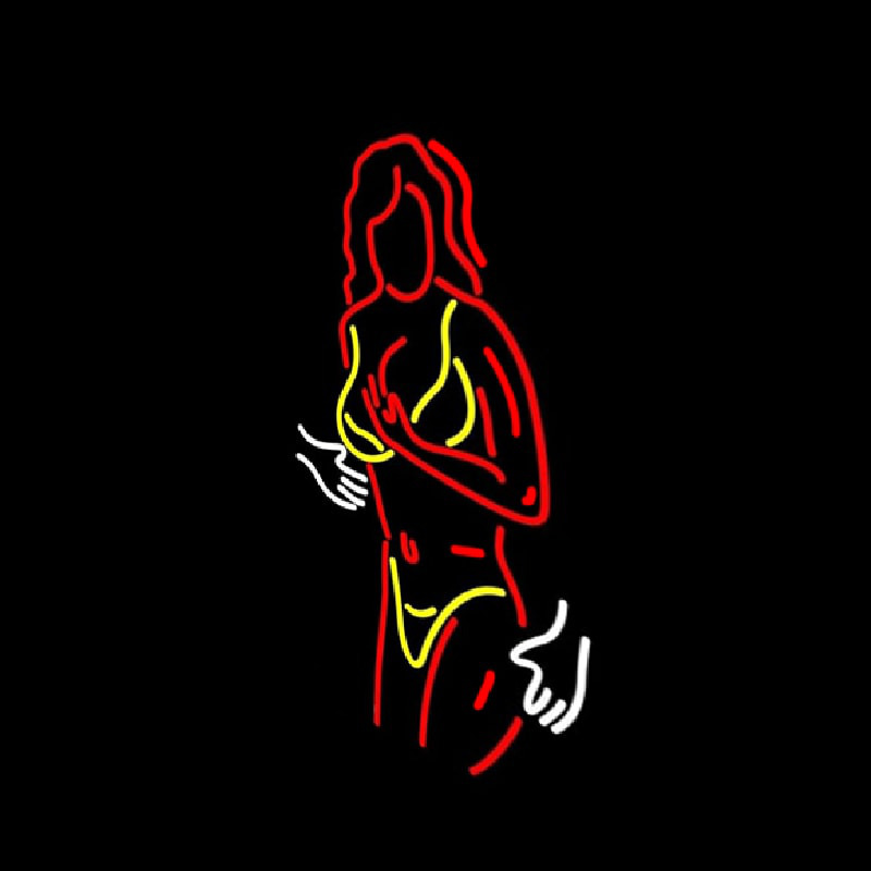 Strip Girl In Bikini Neonkyltti