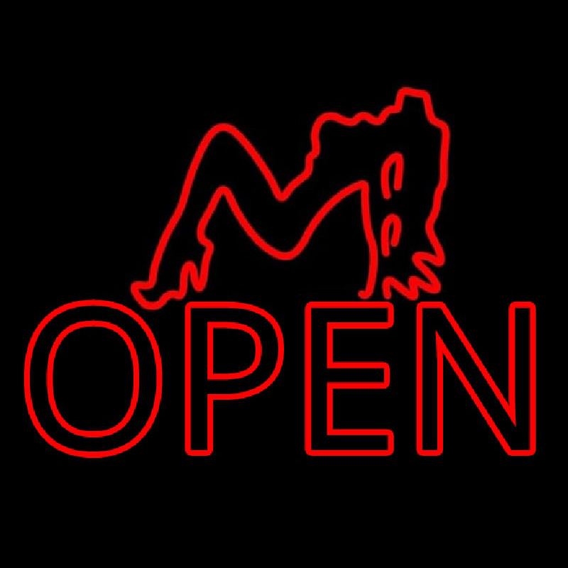 Strip Girl Open Neonkyltti