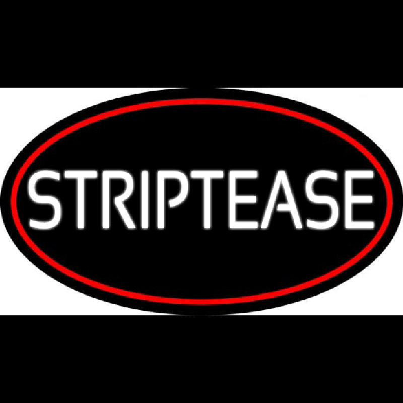 Striptease With Red Border Neonkyltti