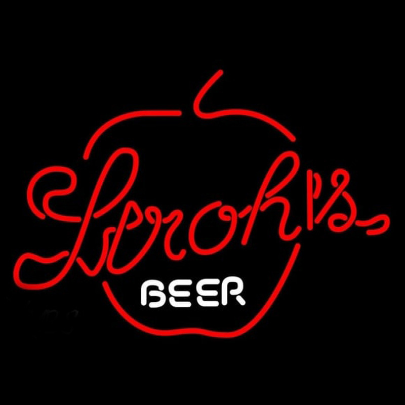 Strohs Apple Beer Sign Neonkyltti