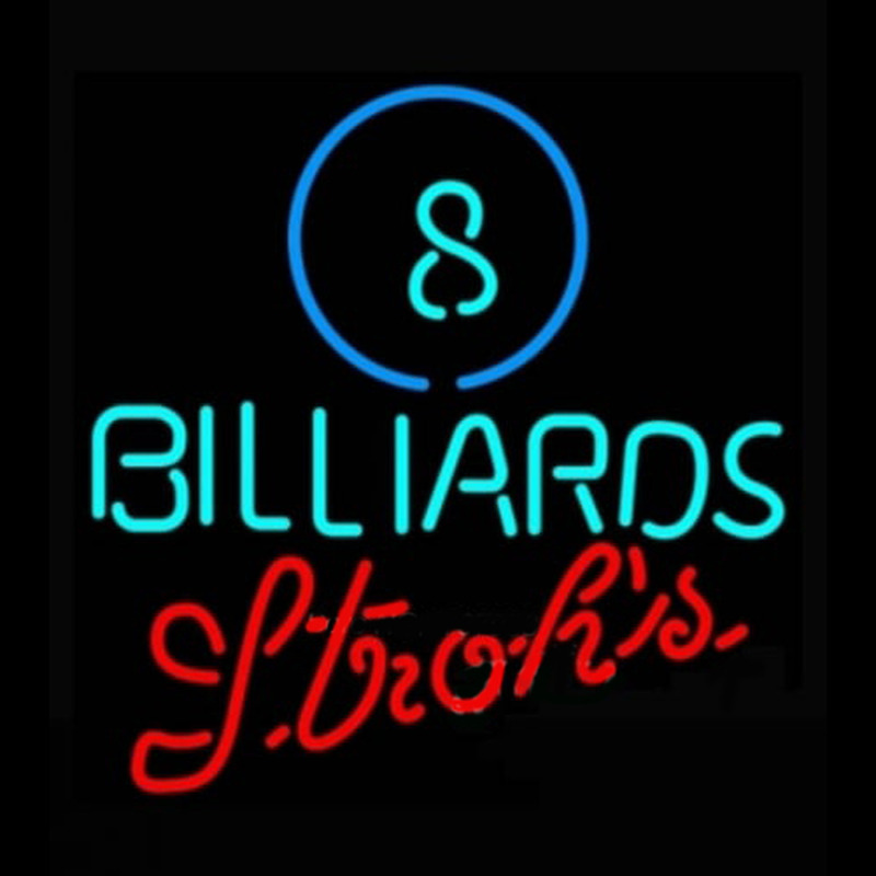 Strohs Ball Billiards Pool Neonkyltti