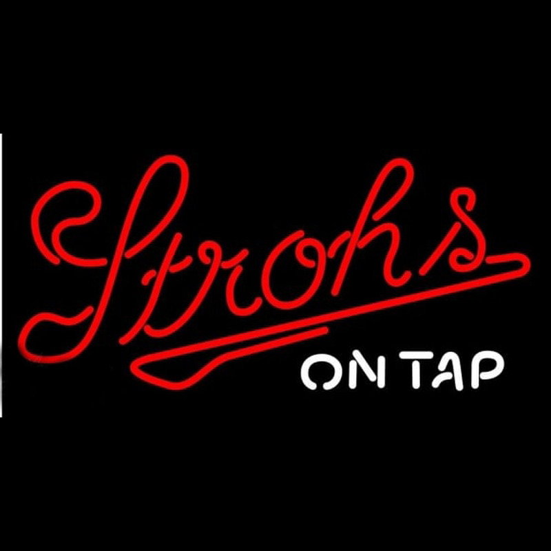 Strohs On Tap Beer Sign Neonkyltti