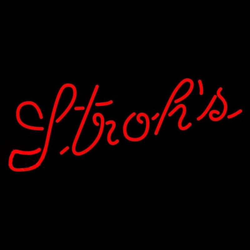 Strohs Red Beer Sign Neonkyltti