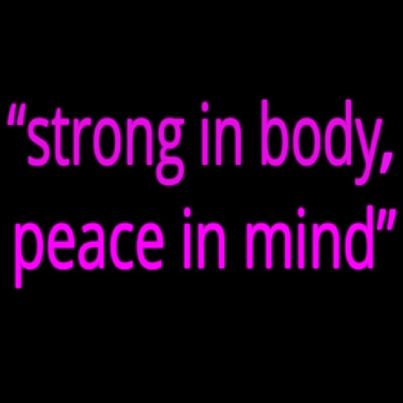 Strong In Mind Neonkyltti