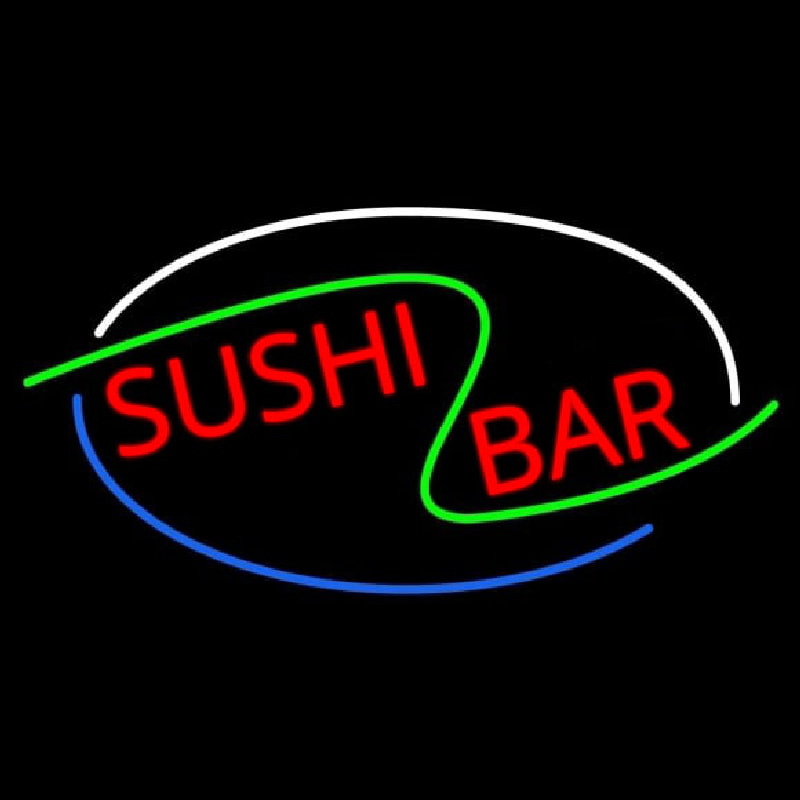 Stylish Sushi Bar Neonkyltti