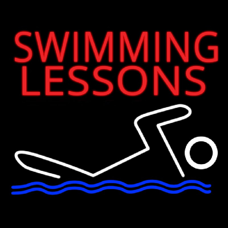 Swimming Lessons Neonkyltti