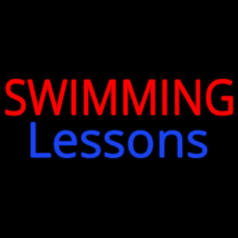 Swimming Lessons Neonkyltti