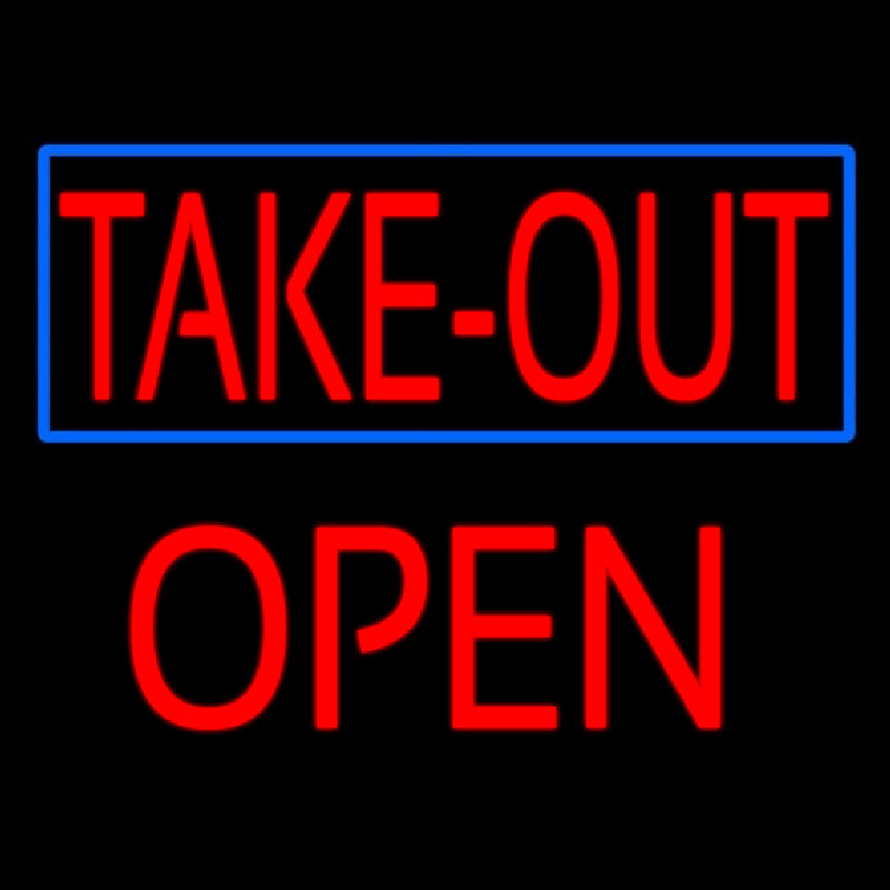 Take Out Open Neonkyltti