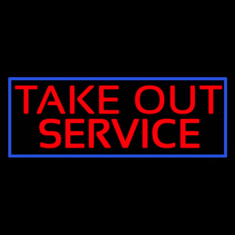 Take Out Service Neonkyltti