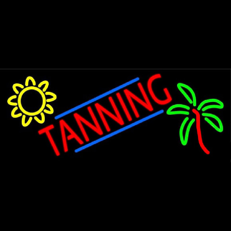 Tanning With Logo Neonkyltti