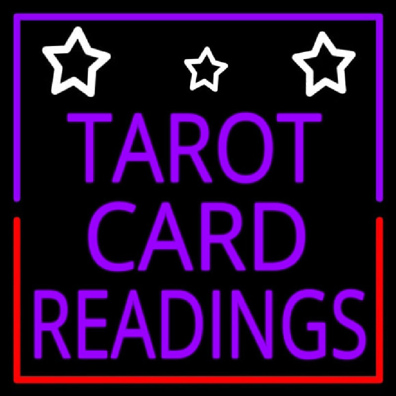 Tarot Card Readings Neonkyltti