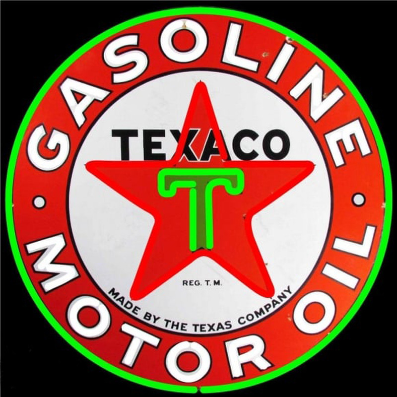 Te aco Gasoline Neonkyltti