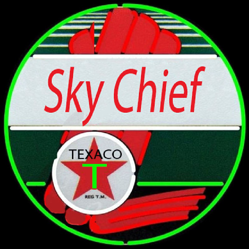 Te aco Sky Chief Gasoline Neonkyltti