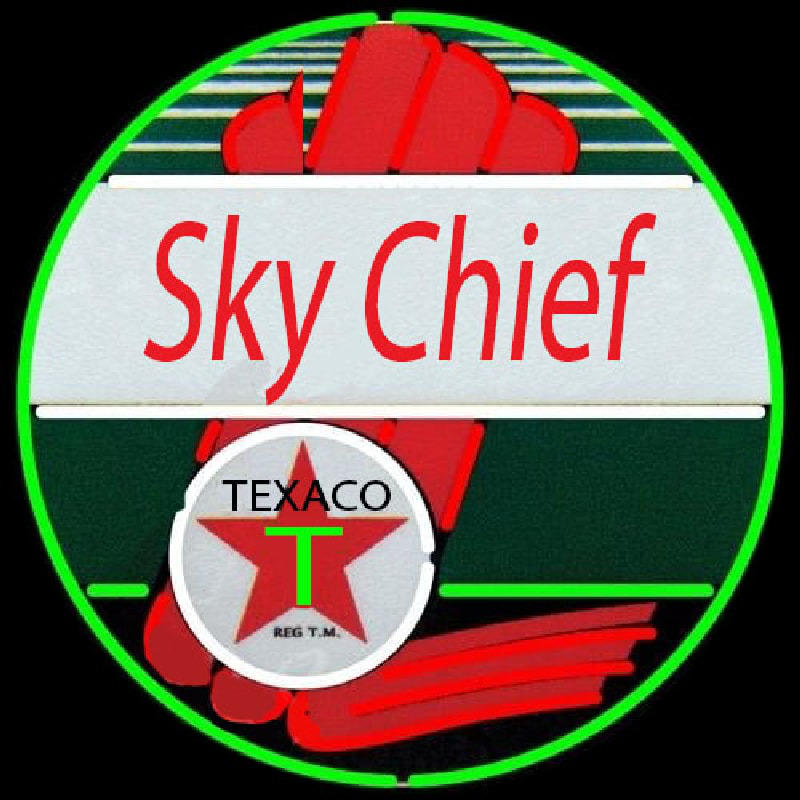 Te aco Sky Chief Gasoline Neonkyltti