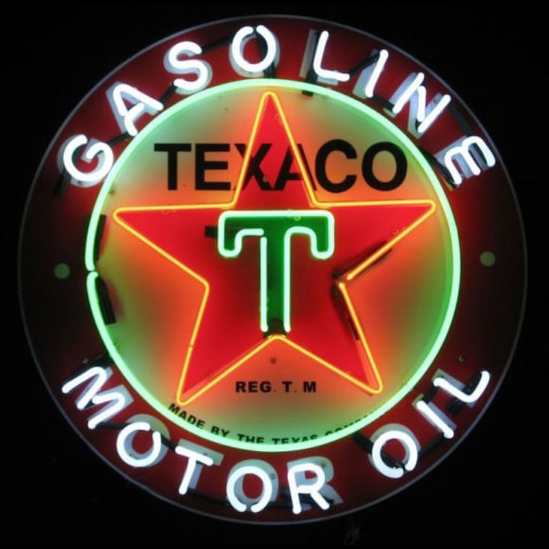 Te ico Gasoline Neonkyltti