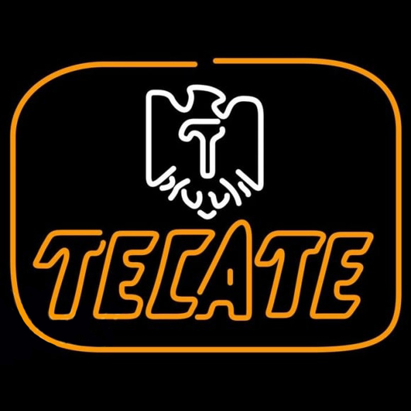 Tecate Golden Border Eagle Beer Sign Neonkyltti