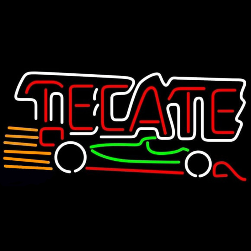 Tecate Indy Car Beer Sign Neonkyltti