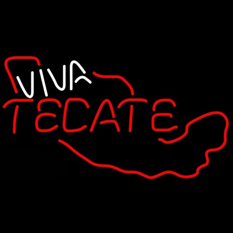 Tecate Viva Me ico Beer Sign Neonkyltti