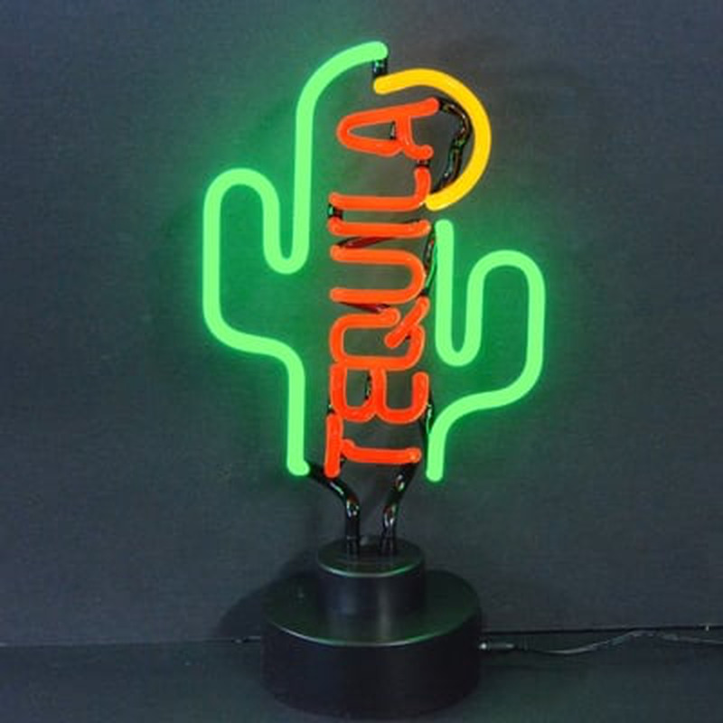 Tequila Cactus Desktop Neonkyltti