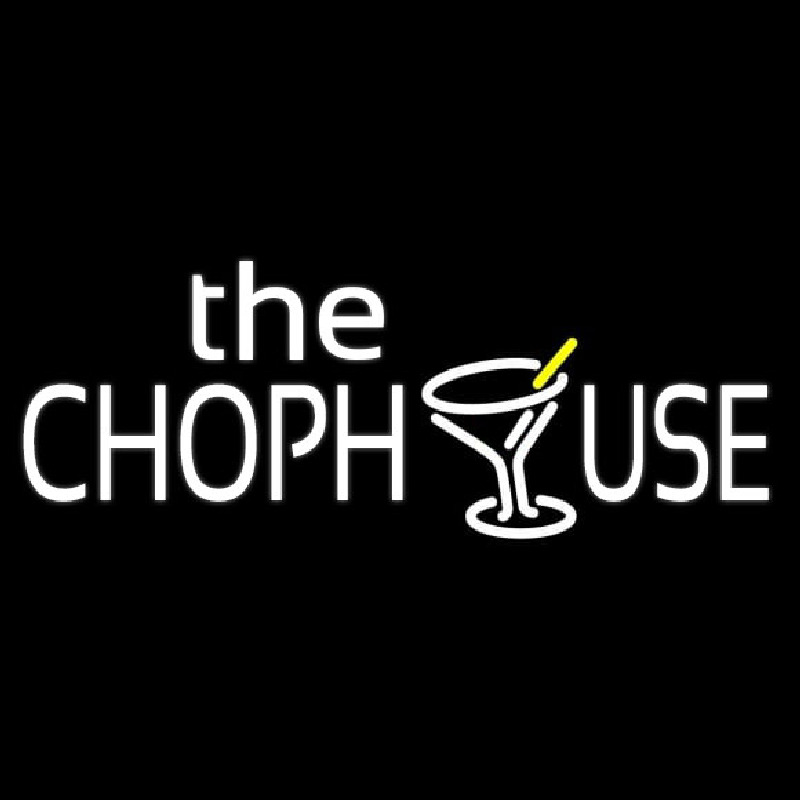 The Chophouse With Glass Neonkyltti