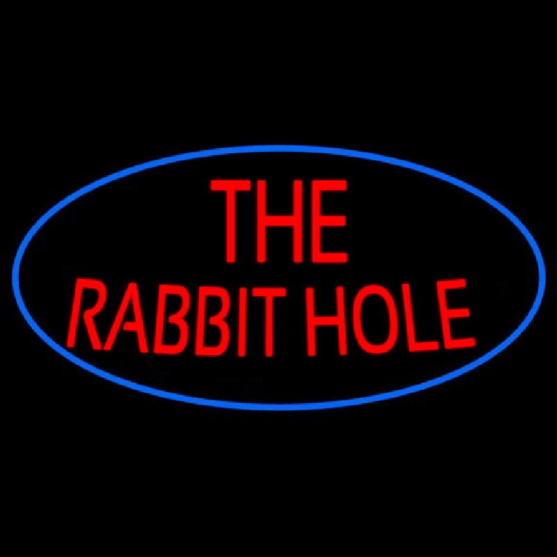 The Rabbit Hole Neonkyltti