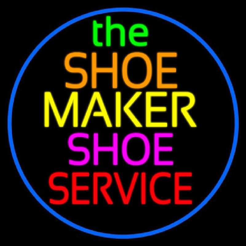 The Shoe Maker Shoe Service Neonkyltti