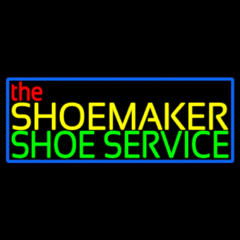 The Shoe Maker Shoe Service Neonkyltti